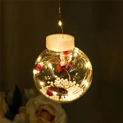 BOLAS DE NAVIDAD CON LUCES Y FIGURAS