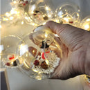 BOLAS DE NAVIDAD CON LUCES Y FIGURAS